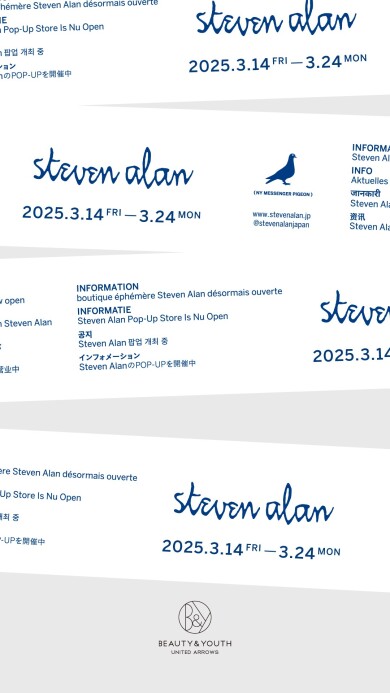 3/14～3/24 WOMENSにてSteven Alan POP UP開催